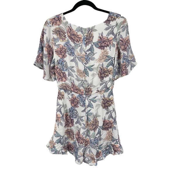MinkPink romper Mysterious floral cutout short sleeves Small S - Picture 4 of 5